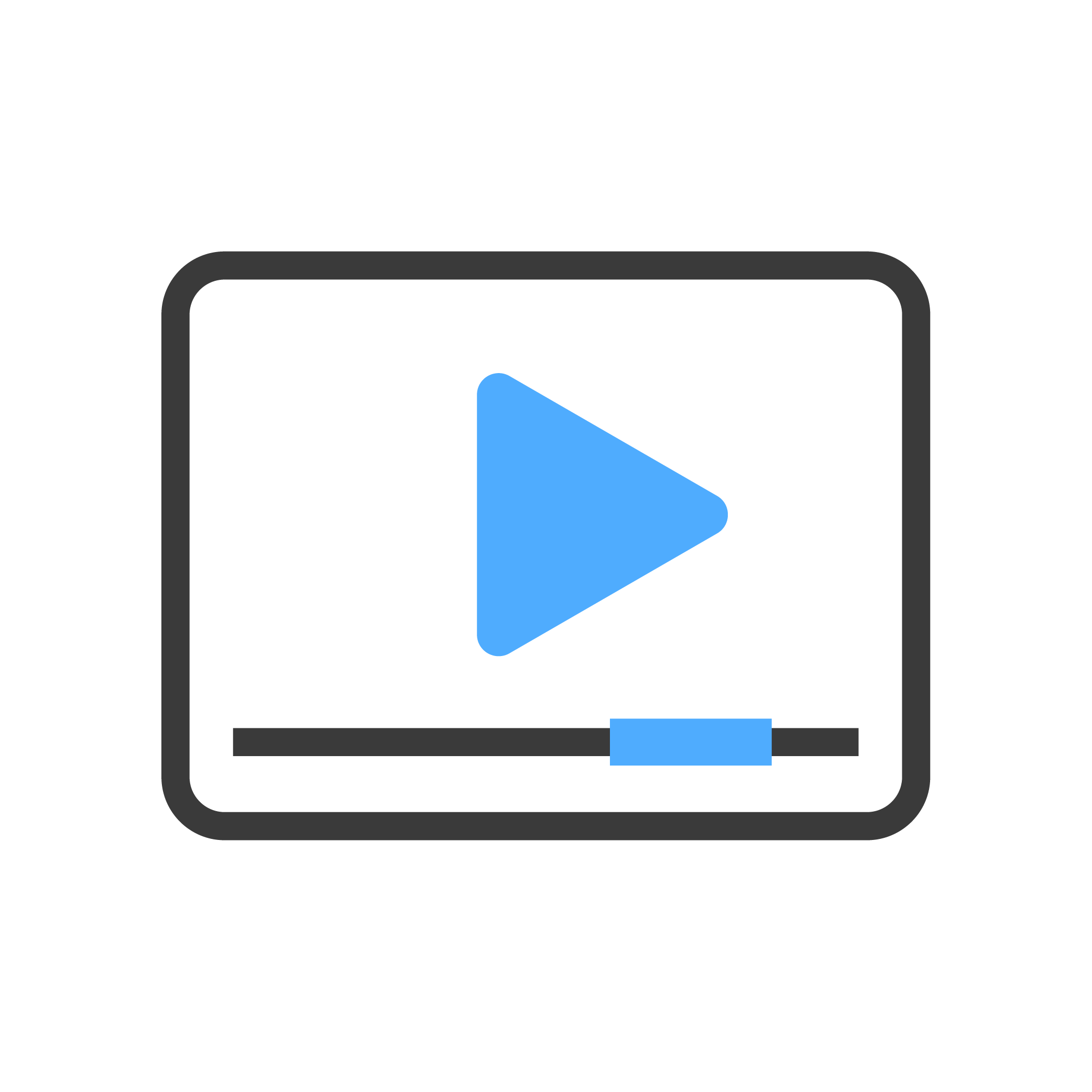 Icône vidéo 3D
