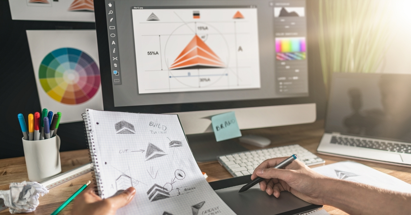 Exemples de créations visuelles: logos, flyers, bannières